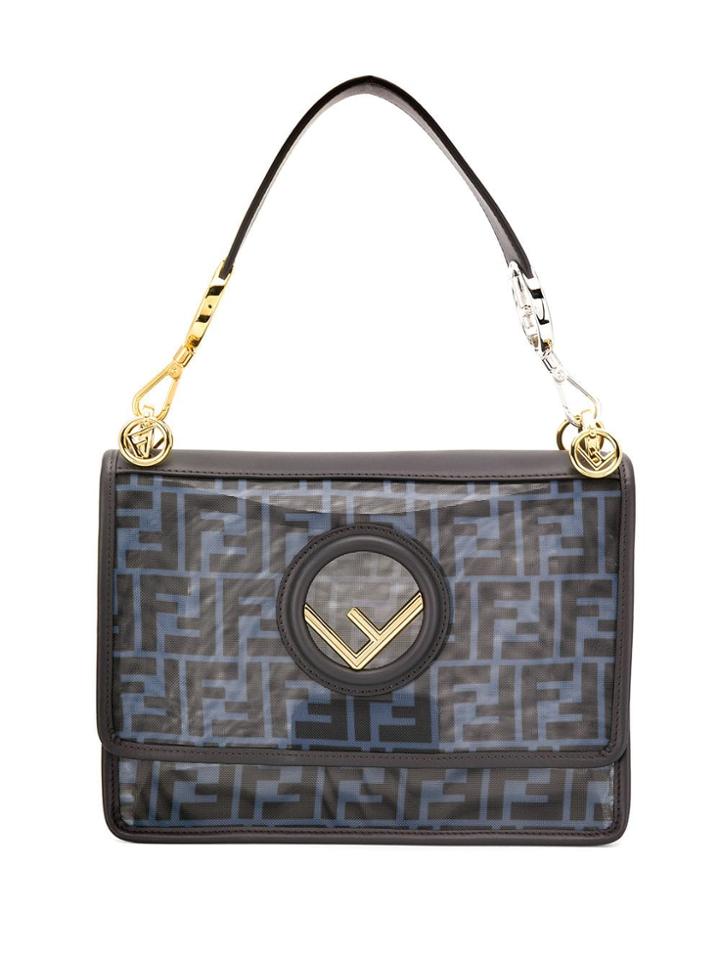 Fendi Monogram Shoulder Bag - Black