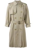 Burberry Vintage Long Trench Coat, Adult Unisex, Size: M, Green