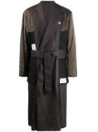 Maison Mihara Yasuhiro Check Print Trench Coat - Brown
