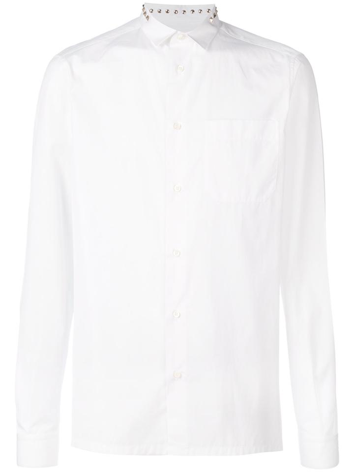 Valentino Stud Collar Shirt - White
