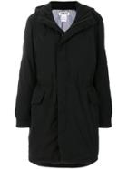 Hope Drawstring Waist Parka - Black