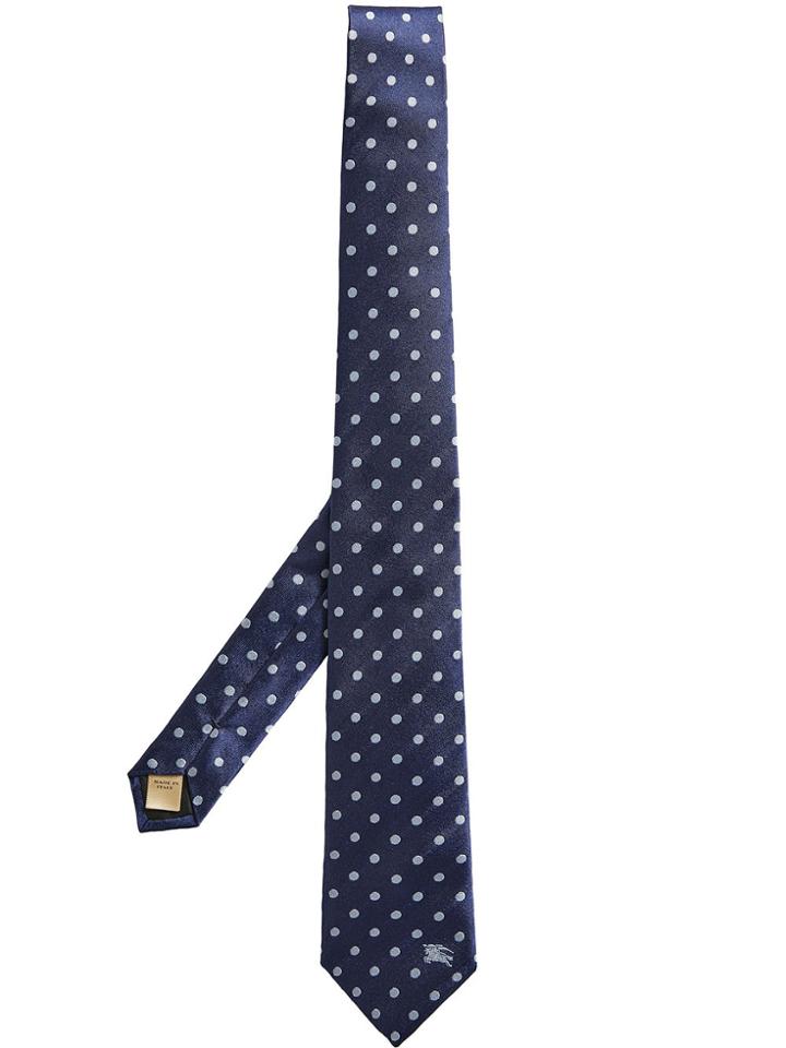 Burberry Polka Dot Tie - Blue