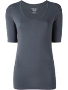 Majestic Filatures Scoop Neck T-shirt, Women's, Size: Iv, Grey, Viscose/spandex/elastane