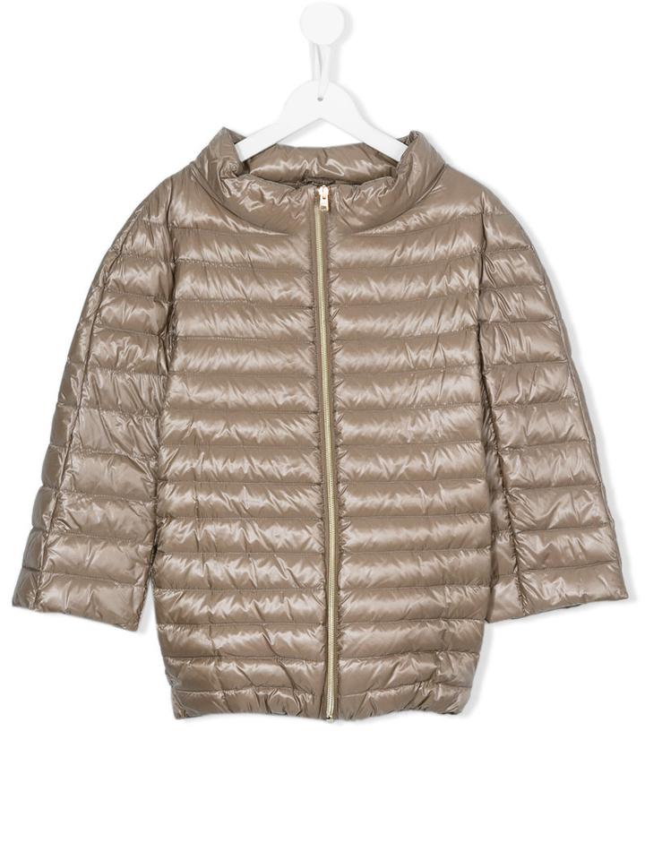 Herno Kids Teen Padded Coat, Girl's, Size: 14 Yrs, Brown