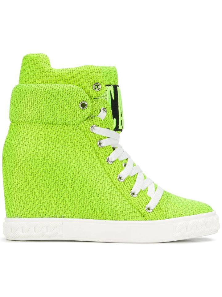 Casadei Logomania Wedge Sneakers - Yellow