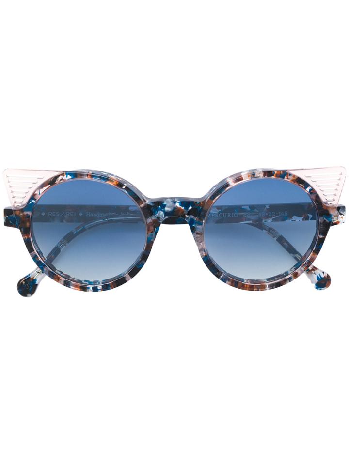 Res Rei Mercurio Circle Sunglasses - Blue