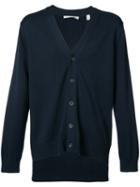 Vince - Knitted Cardigan - Men - Cotton/nylon/viscose/cashmere - S, Blue, Cotton/nylon/viscose/cashmere
