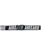 Aries Logo Print Belt - Black