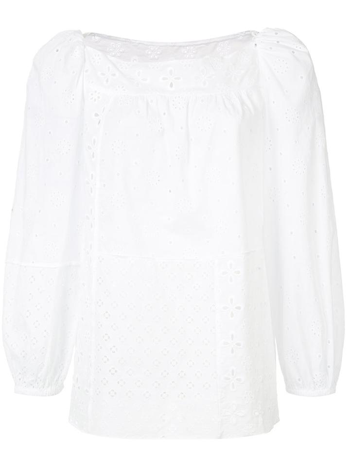Marc Jacobs - Open Embroidery Tunic - Women - Cotton - 4, White, Cotton