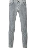 Just Cavalli Stonewashed Jeans, Men's, Size: 33, Black, Cotton/spandex/elastane/calf Leather