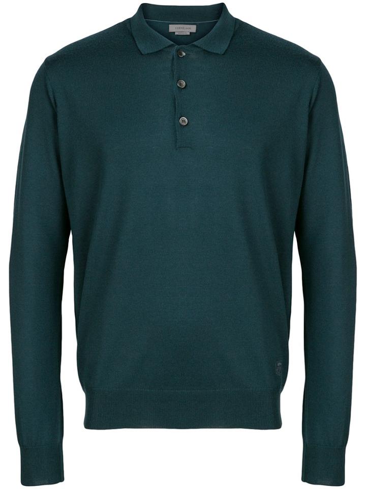 Corneliani Knitted Polo Shirt - Green