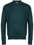 Corneliani Knitted Polo Shirt - Green