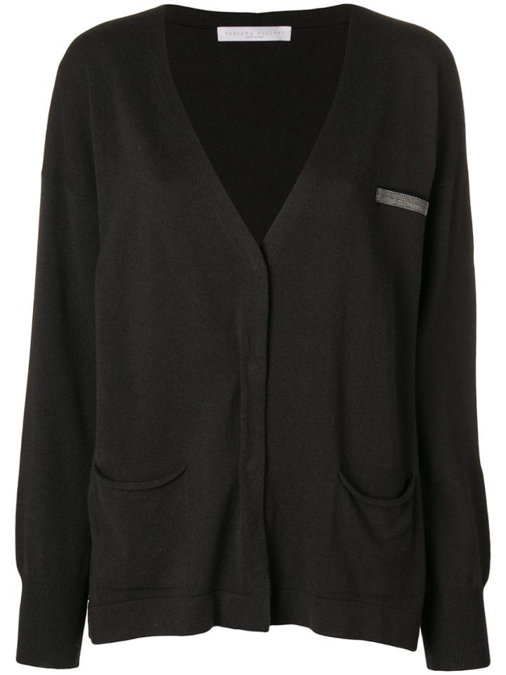 Fabiana Filippi Loose Cardigan - Brown