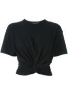 T By Alexander Wang Twist T-shirt, Women's, Size: Xs, Black, Cotton