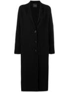 Roberto Collina Boxy Single-breasted Coat - Black