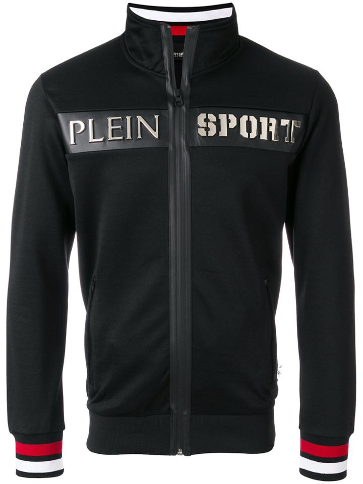 Plein Sport Zipped Jogging Jacket - Black