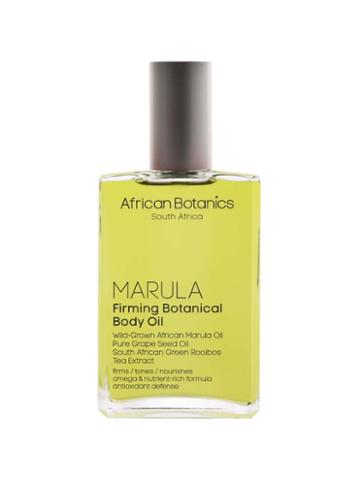 African Botanics Marula Firming Body Oil, Green