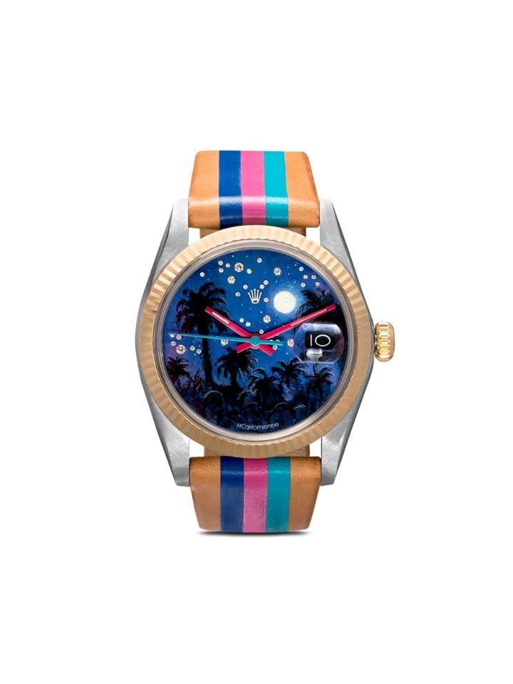 La Californienne Rolex Night Sky Palm 35mm - Blue/multi