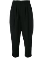 Comme Des Garçons Comme Des Garçons - Cropped Trousers - Women - Wool/cupro - L, Women's, Black, Wool/cupro