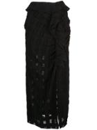 Rachel Comey Ruffled Front Maxi Skirt - Black