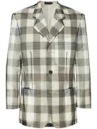 Issey Miyake Vintage Checkered Blazer - White