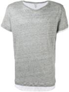 Majestic Filatures - Layered T-shirt - Men - Cotton/linen/flax - S, Grey, Cotton/linen/flax