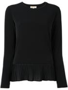 Michael Michael Kors Pleated Hem Blouse