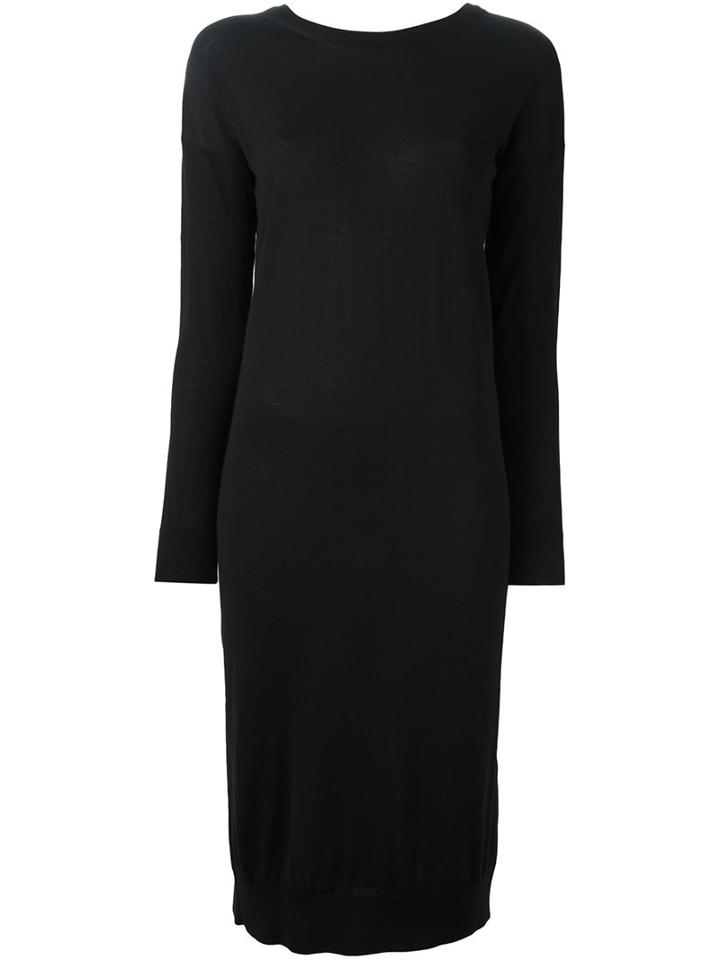 Erika Cavallini 'fawn' Dress, Women's, Size: Medium, Black, Virgin Wool
