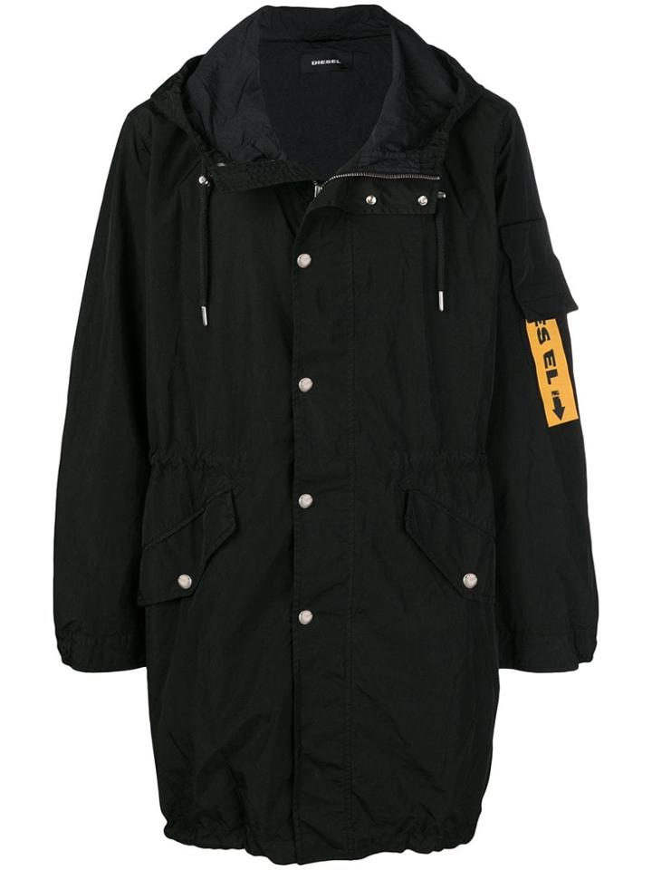 Diesel Logo Tag Jacket - Black