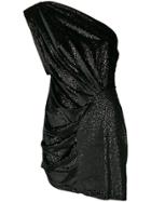 Attico One Shoulder Mini Dress - Black
