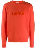 Sandro Paris Love Crew Neck Sweatshirt - Orange