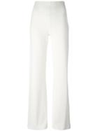Max Mara High-waisted Trousers, Women's, Size: 42, White, Viscose/polyamide
