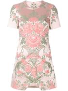 Christopher Kane Floral Jacquard Mini Dress - Pink
