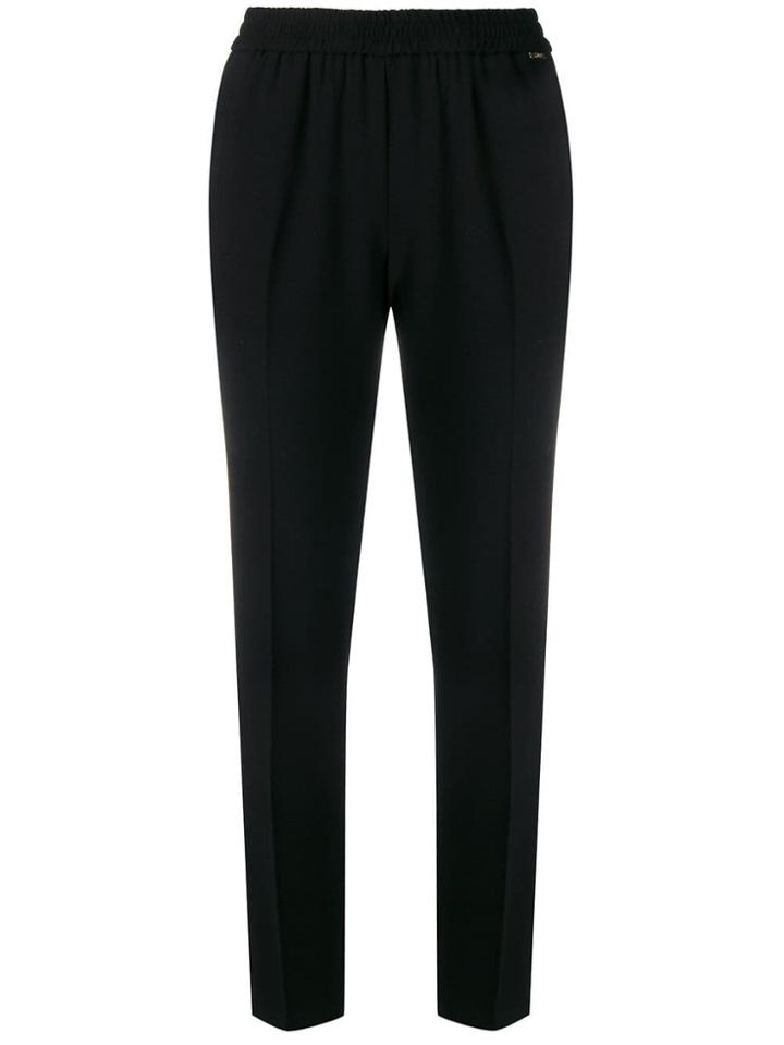 Liu Jo Elasticated Waistband Trousers - Black