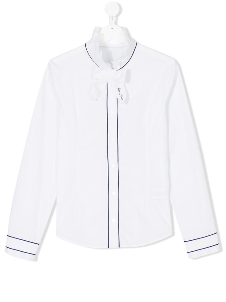 Lapin House Frilled Shirt - White