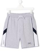 Hackett Kids Drawstring-waist Track Shorts - Grey