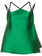 Maison Rabih Kayrouz - Colour Block Tank Top - Women - Silk/polyester - 38, Green, Silk/polyester
