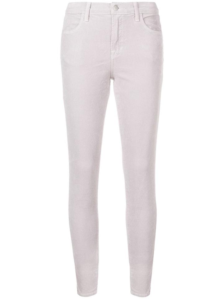 J Brand Alana Skinny Corduroy Trousers - Grey