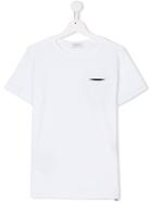 Paolo Pecora Kids Teen Chest Pocket T-shirt - White
