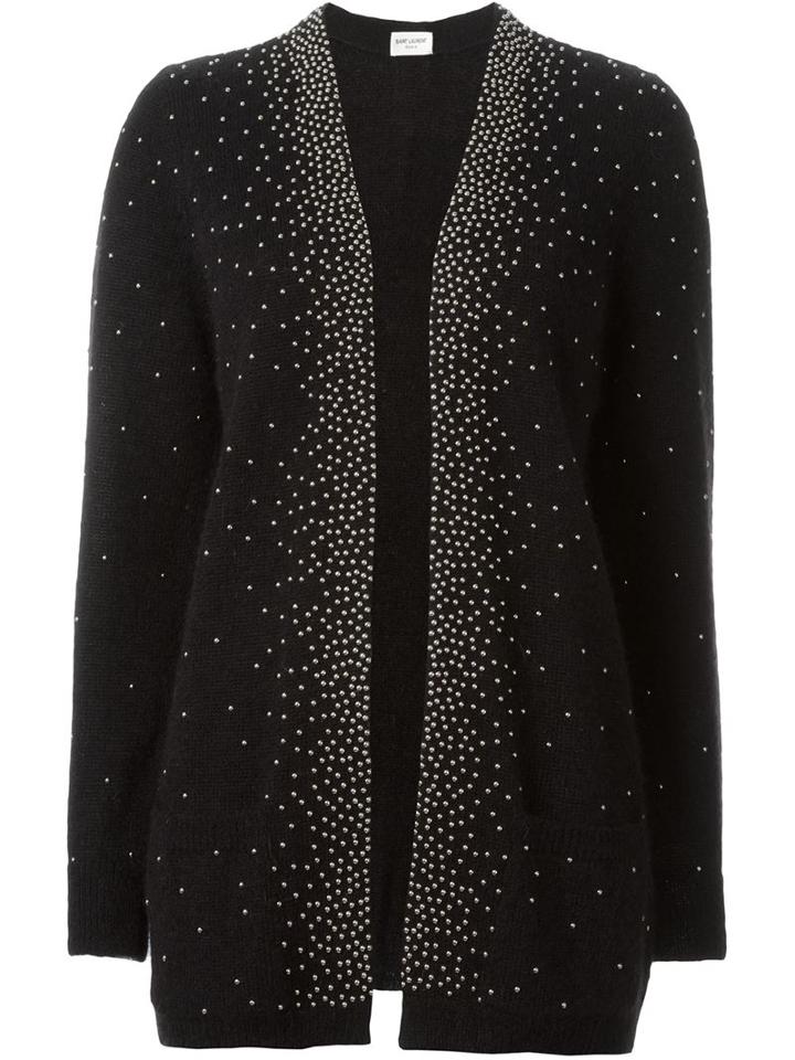 Saint Laurent Bead Embellished Cardigan