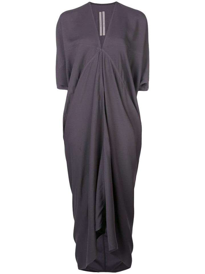 Rick Owens Short-sleeve Flared Dress - Grey