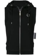 Philipp Plein Sleeveless Jogging Hoodie - Black