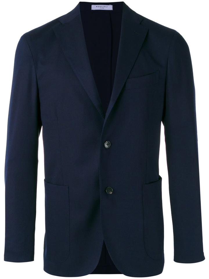 Boglioli - Two Button Blazer - Men - Spandex/elastane/cupro/virgin Wool - 52, Blue, Spandex/elastane/cupro/virgin Wool