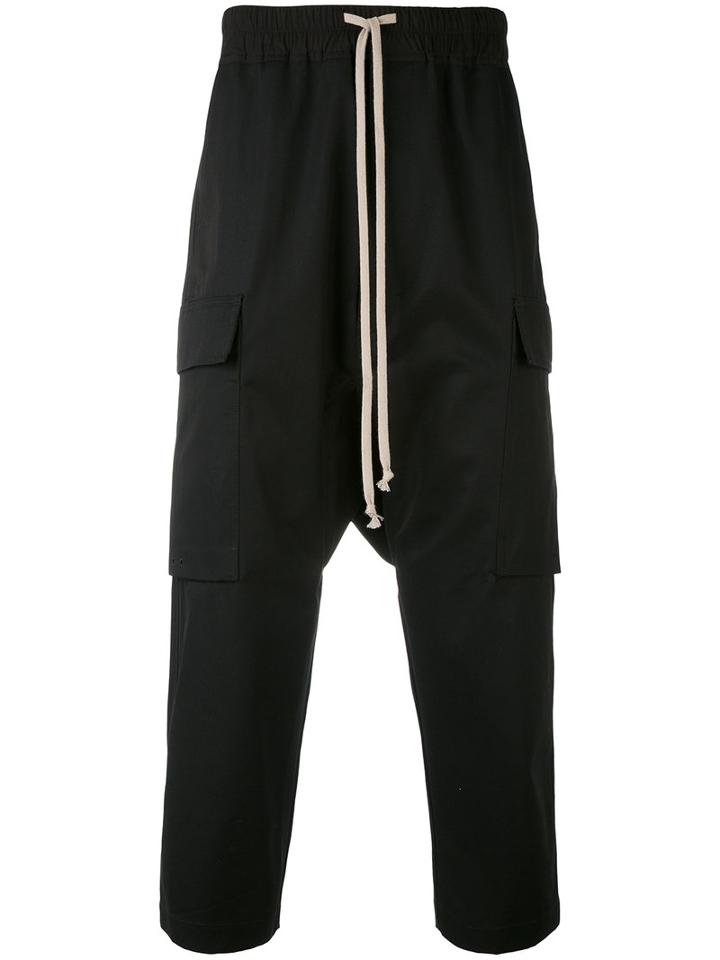 Rick Owens - Cropped Trousers - Men - Cotton - 48, Black, Cotton