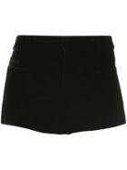 Saint Laurent Fitted Mini Shorts - Black