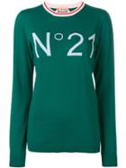 No21 Logo Knitted Sweatshirt - Green
