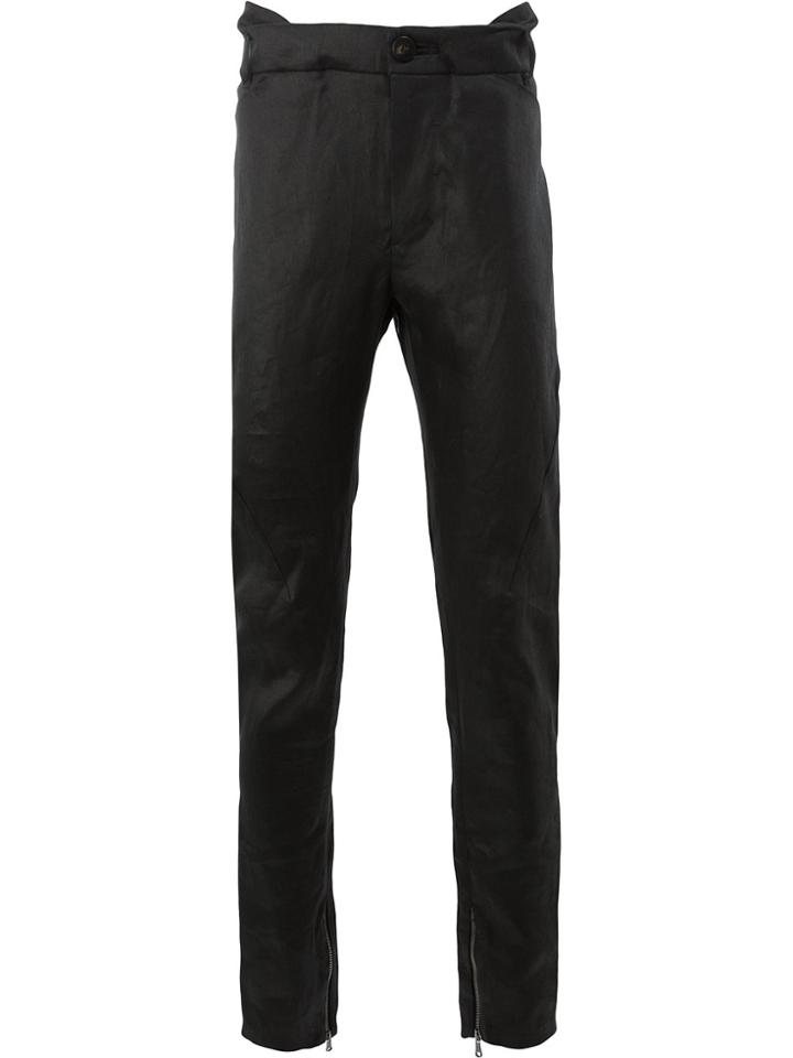 Cedric Jacquemyn High Waist Slim Trousers - Black