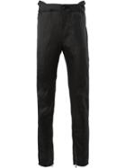 Cedric Jacquemyn High Waist Slim Trousers - Black