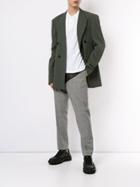 Cmmn Swdn Ellis Double Breasted Blazer - Green