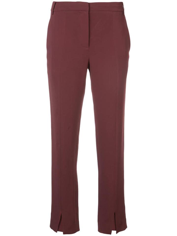 Tibi Straight-leg Tailored Trousers - Dark Currant